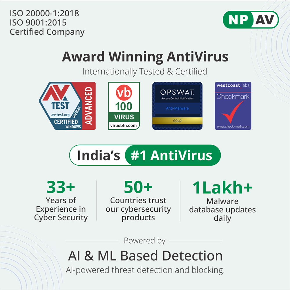 Award Winning AntiVirus - AI & ML Based Detection